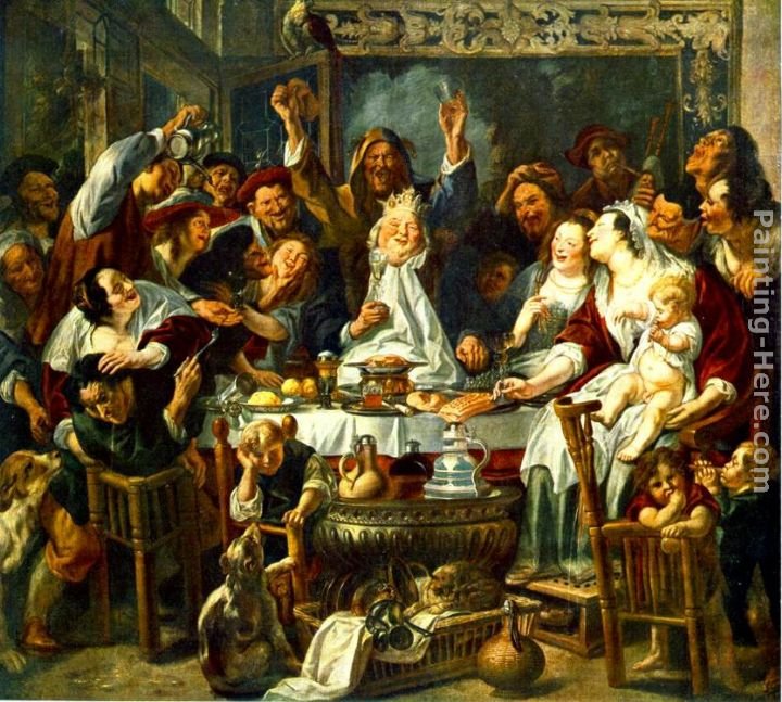 Jacob Jordaens The King Drinks